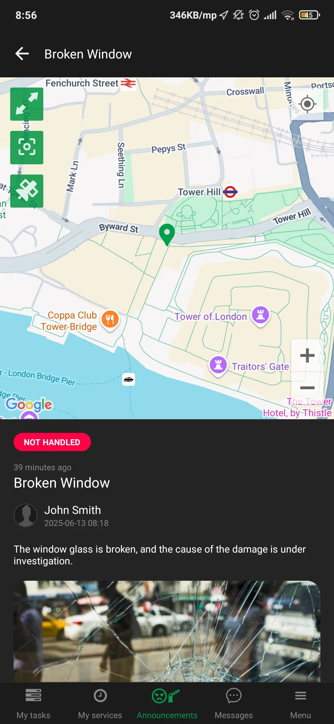 Mobile Incident Report and Damage Documentation | Trinity Guard App